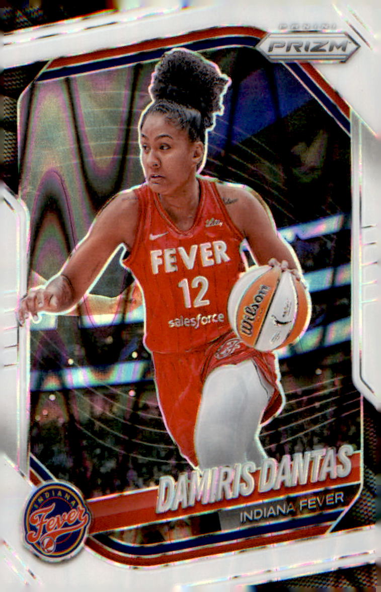 2025 Panini Prizm WNBA White Seismic Prizms #42 Damiris Dantas