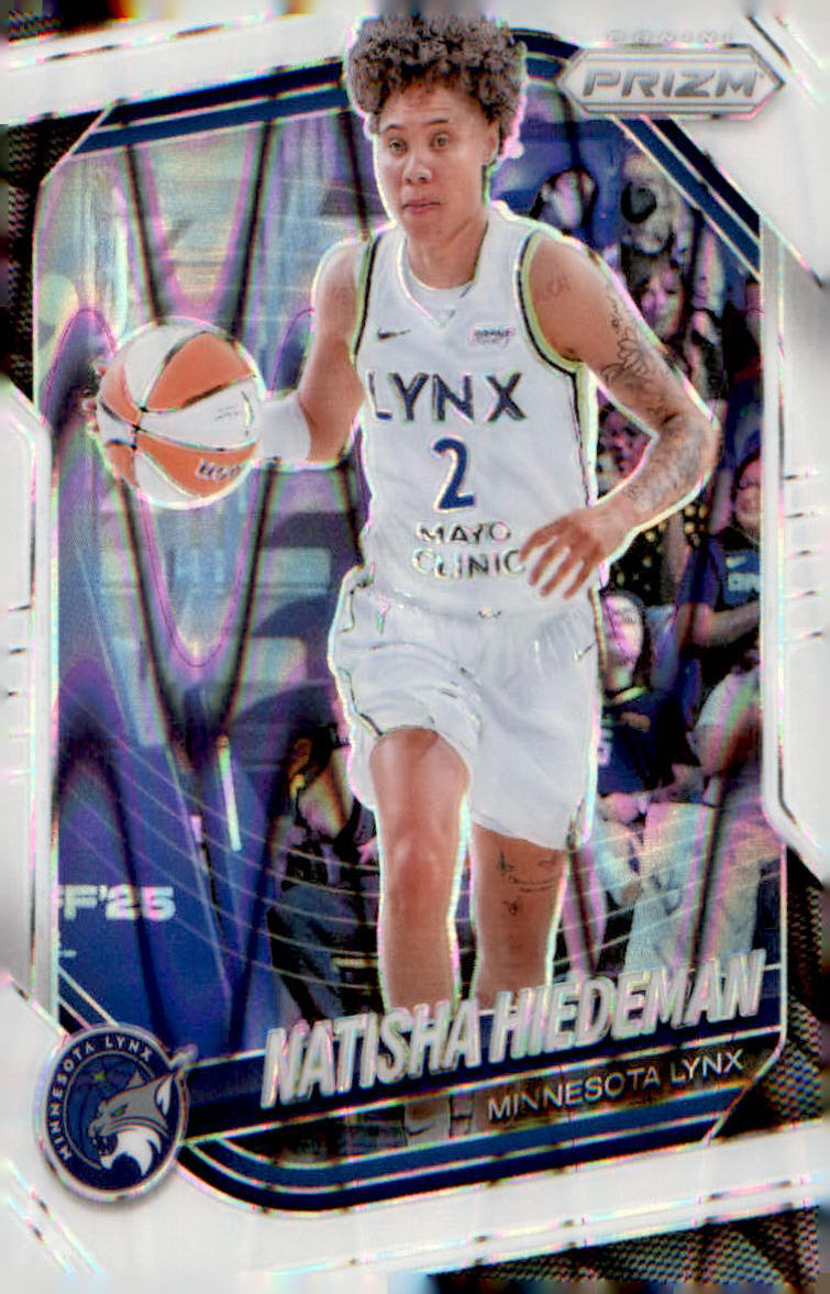 2025 Panini Prizm WNBA White Seismic Prizms #53 Natisha Hiedeman