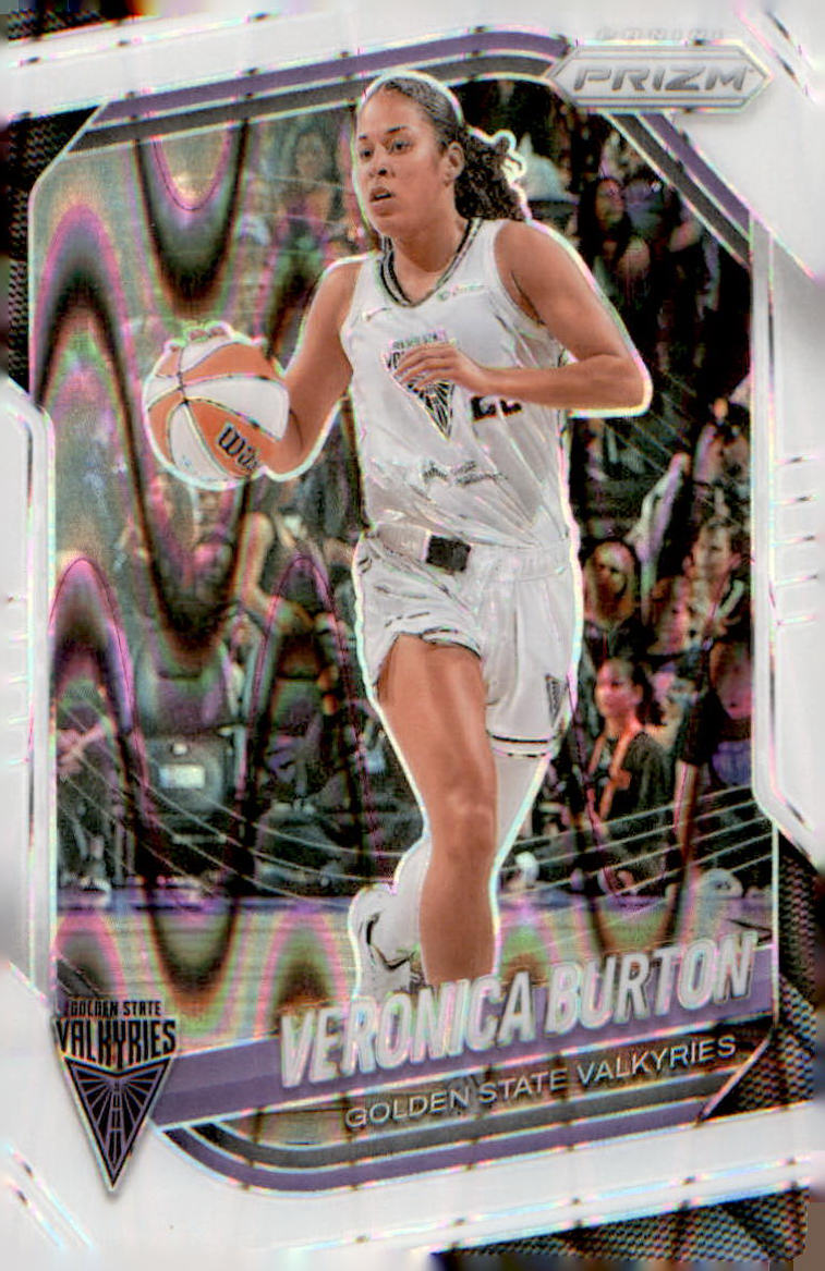 2025 Panini Prizm WNBA White Seismic Prizms #70 Veronica Burton