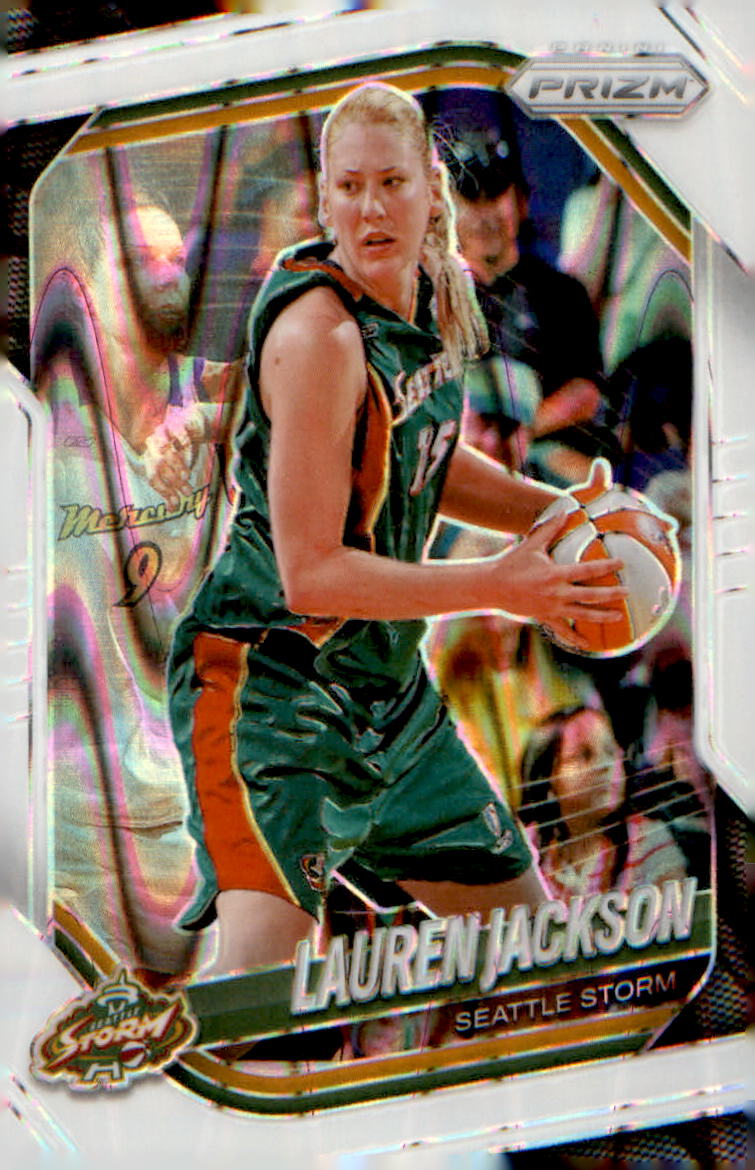 2025 Panini Prizm WNBA White Seismic Prizms #91 Lauren Jackson