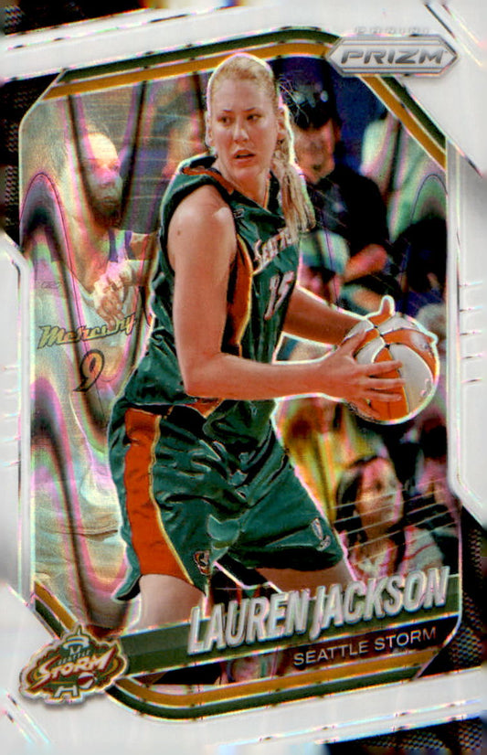 2025 Panini Prizm WNBA White Seismic Prizms #91 Lauren Jackson