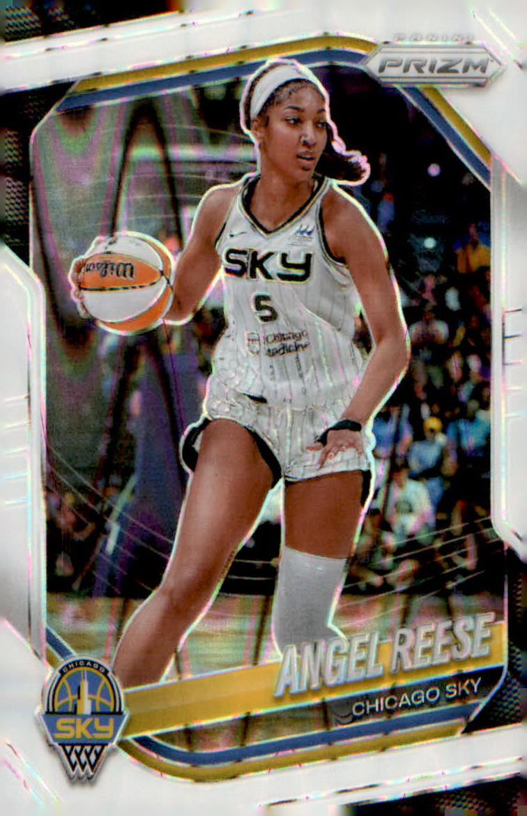 2025 Panini Prizm WNBA White Seismic Prizms #92 Angel Reese