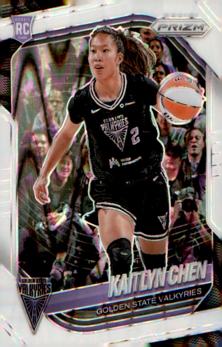 2025 Panini Prizm WNBA White Seismic Prizms #100 Kaitlyn Chen
