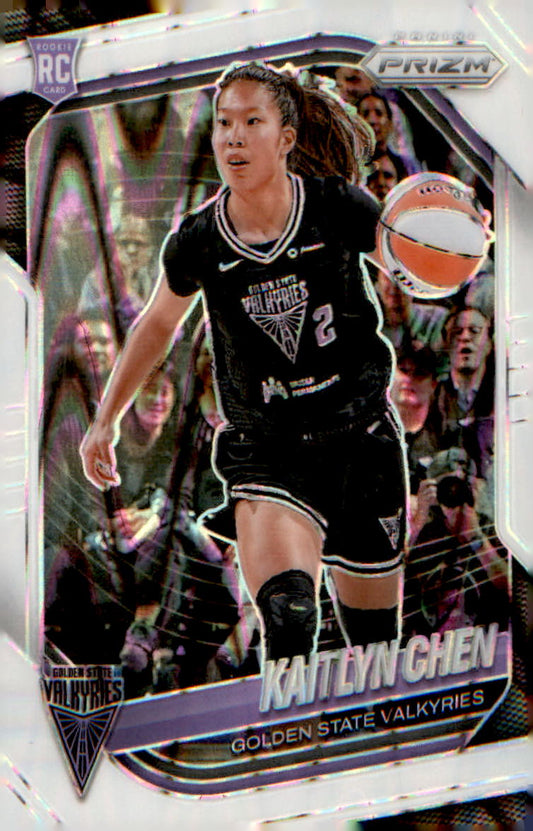2025 Panini Prizm WNBA White Seismic Prizms #100 Kaitlyn Chen