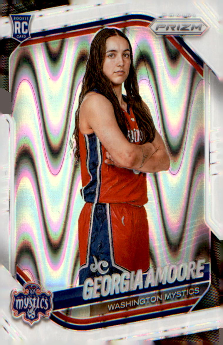 2025 Panini Prizm WNBA White Seismic Prizms #103 Georgia Amoore