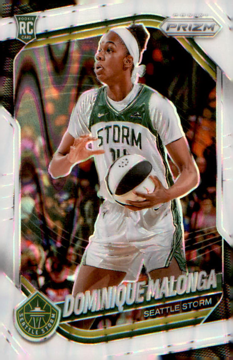 2025 Panini Prizm WNBA White Seismic Prizms #116 Dominique Malonga