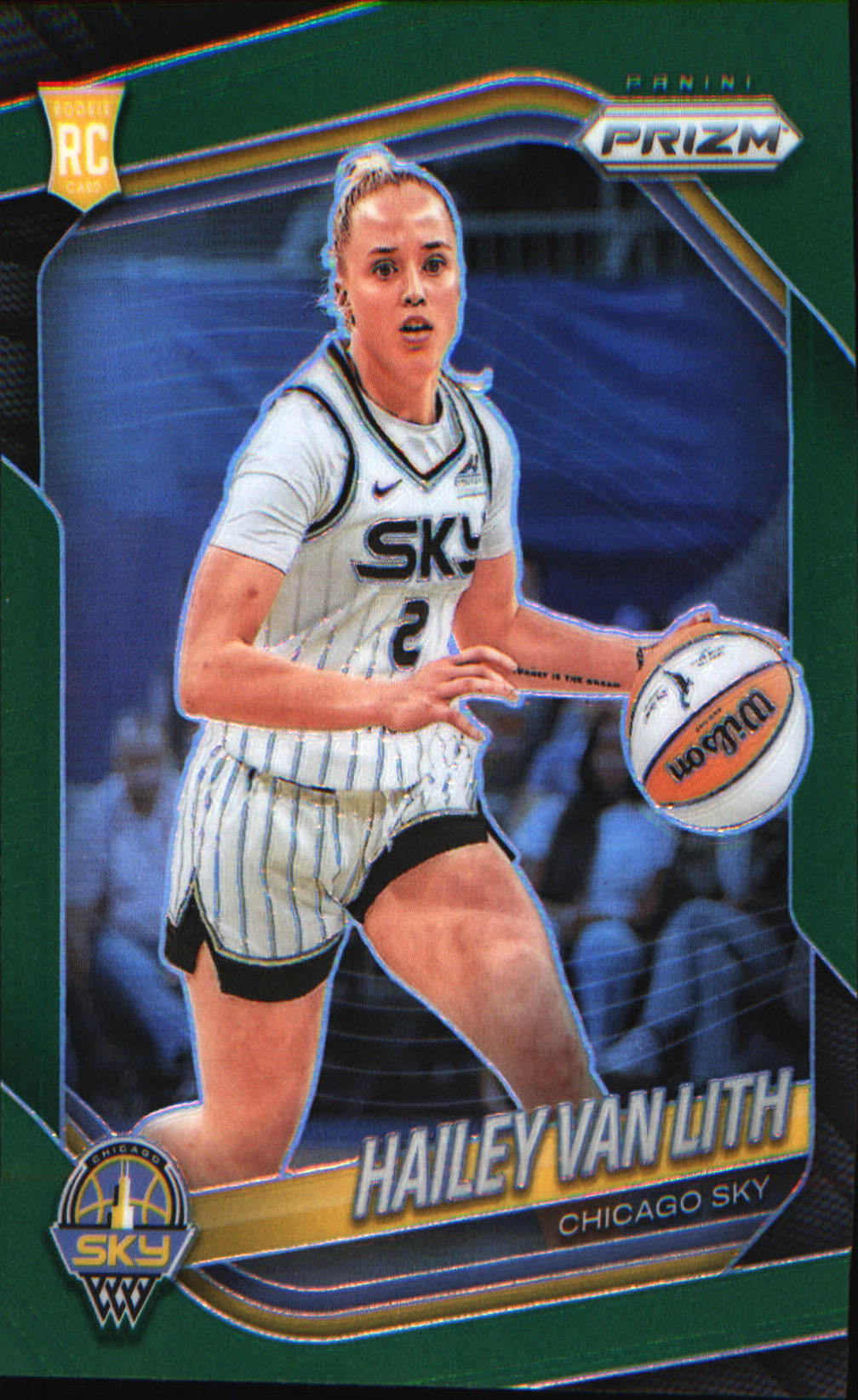 2025 Panini Prizm WNBA Green Prizms #2 Hailey Van Lith