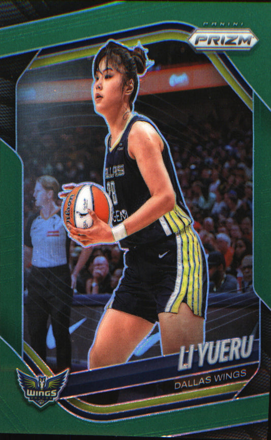 2025 Panini Prizm WNBA Green Prizms #28 Li Yueru