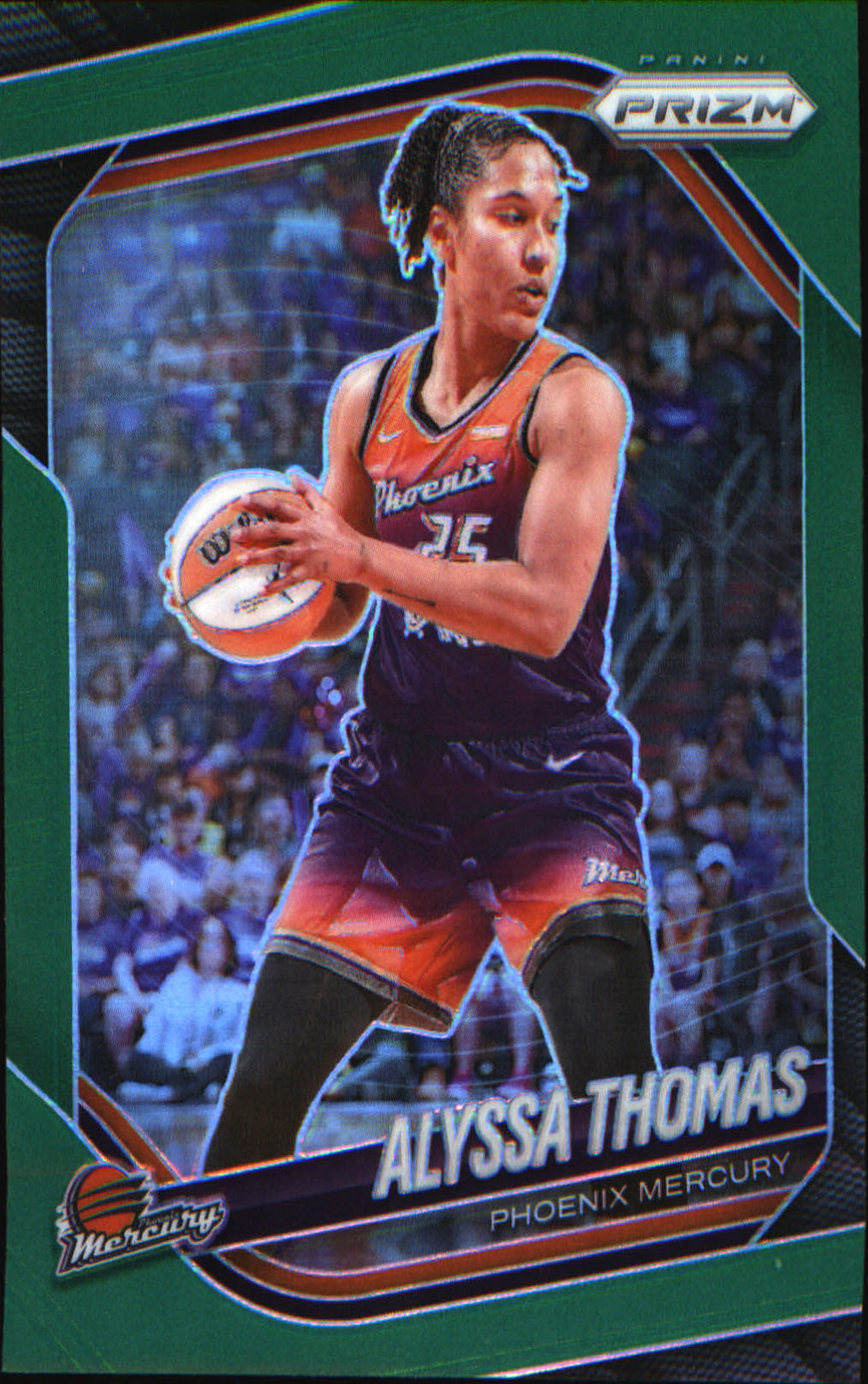 2025 Panini Prizm WNBA Green Prizms #44 Alyssa Thomas