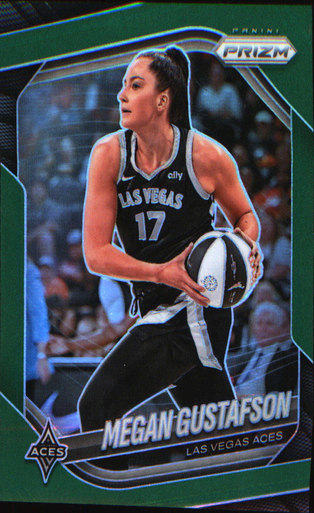 2025 Panini Prizm WNBA Green Prizms #49 Megan Gustafson
