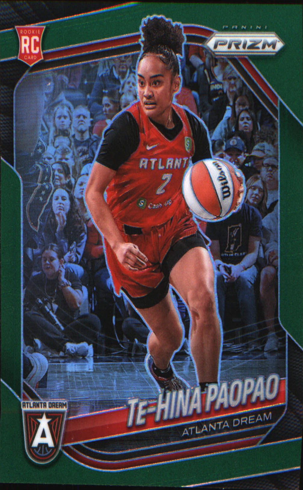 2025 Panini Prizm WNBA Green Prizms #61 Te-Hina Paopao