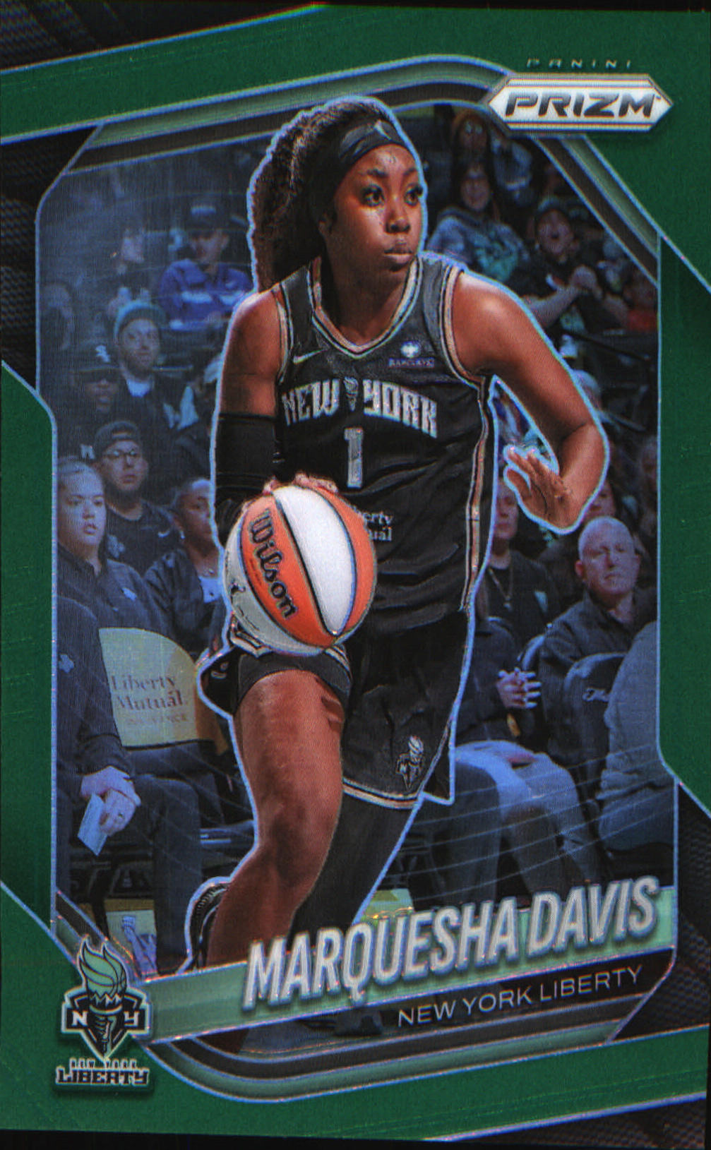 2025 Panini Prizm WNBA Green Prizms #66 Marquesha Davis