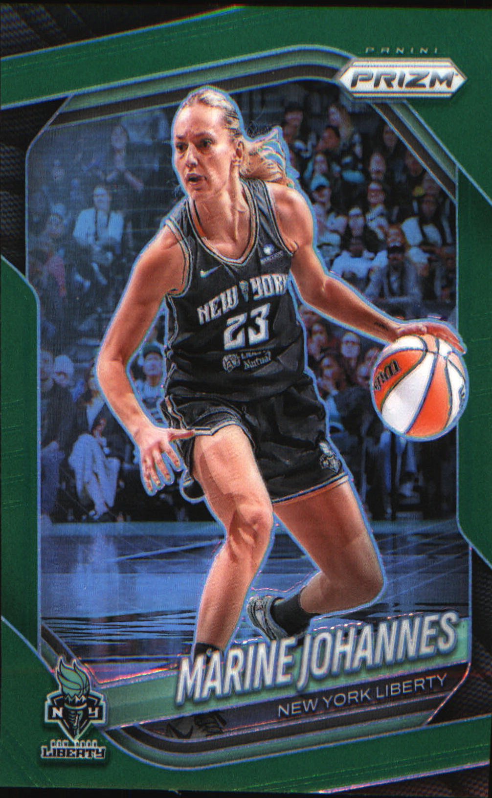 2025 Panini Prizm WNBA Green Prizms #90 Marine Johannes