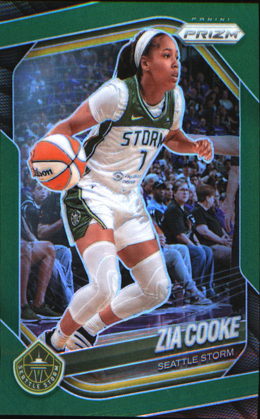 2025 Panini Prizm WNBA Green Prizms #110 Zia Cooke