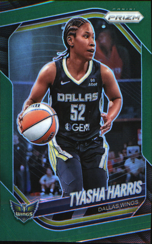 2025 Panini Prizm WNBA Green Prizms #130 Tyasha Harris