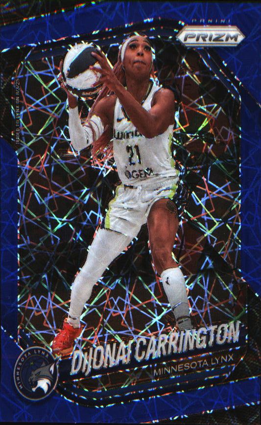 2025 Panini Prizm WNBA Blue Velocity Prizms #9 DiJonai Carrington