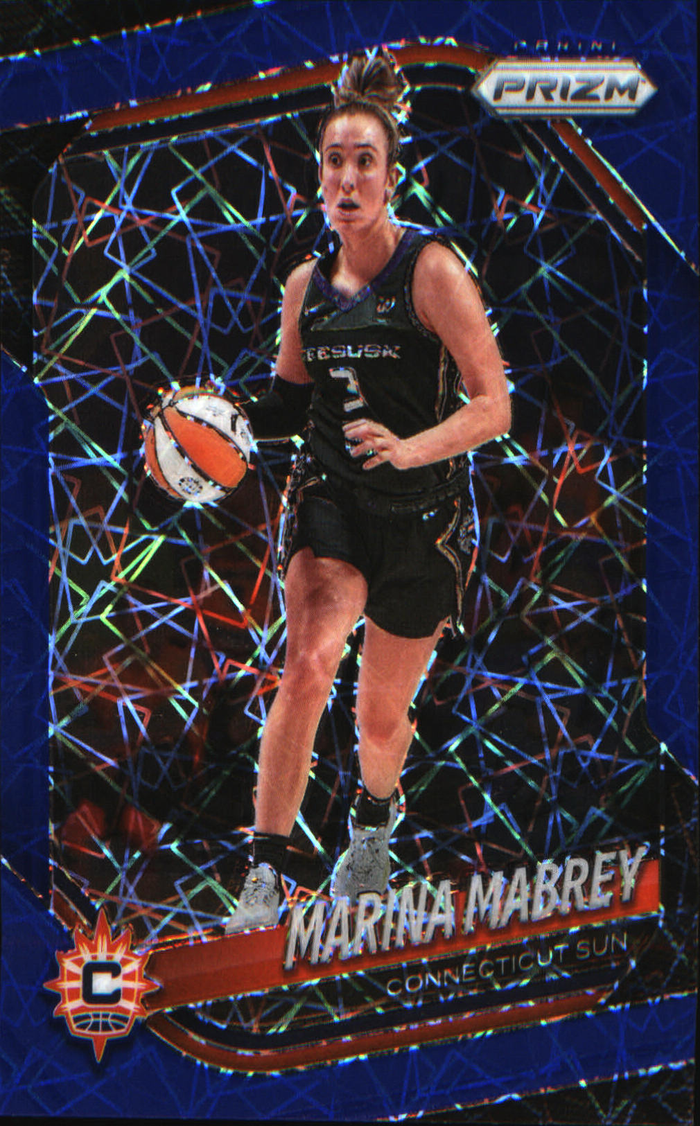 2025 Panini Prizm WNBA Blue Velocity Prizms #18 Marina Mabrey