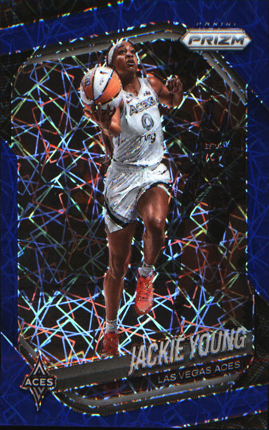 2025 Panini Prizm WNBA Blue Velocity Prizms #23 Jackie Young