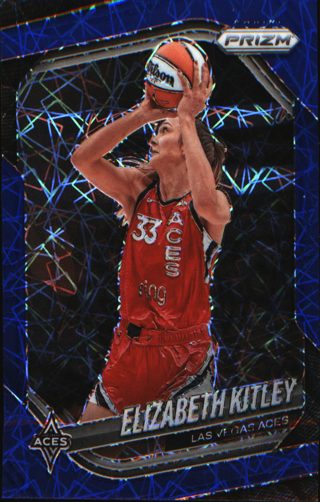 2025 Panini Prizm WNBA Blue Velocity Prizms #41 Elizabeth Kitley