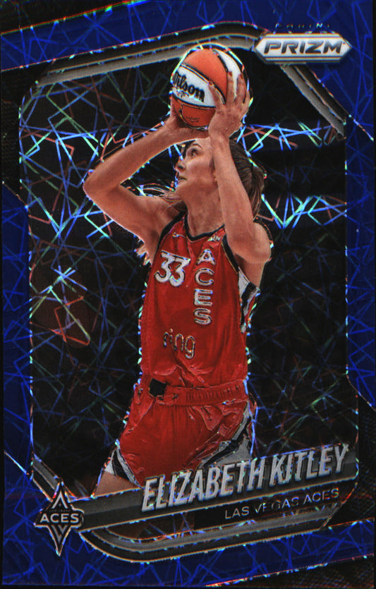 2025 Panini Prizm WNBA Blue Velocity Prizms #41 Elizabeth Kitley