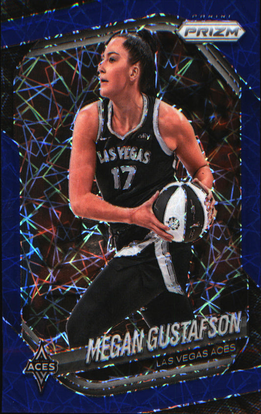 2025 Panini Prizm WNBA Blue Velocity Prizms #49 Megan Gustafson
