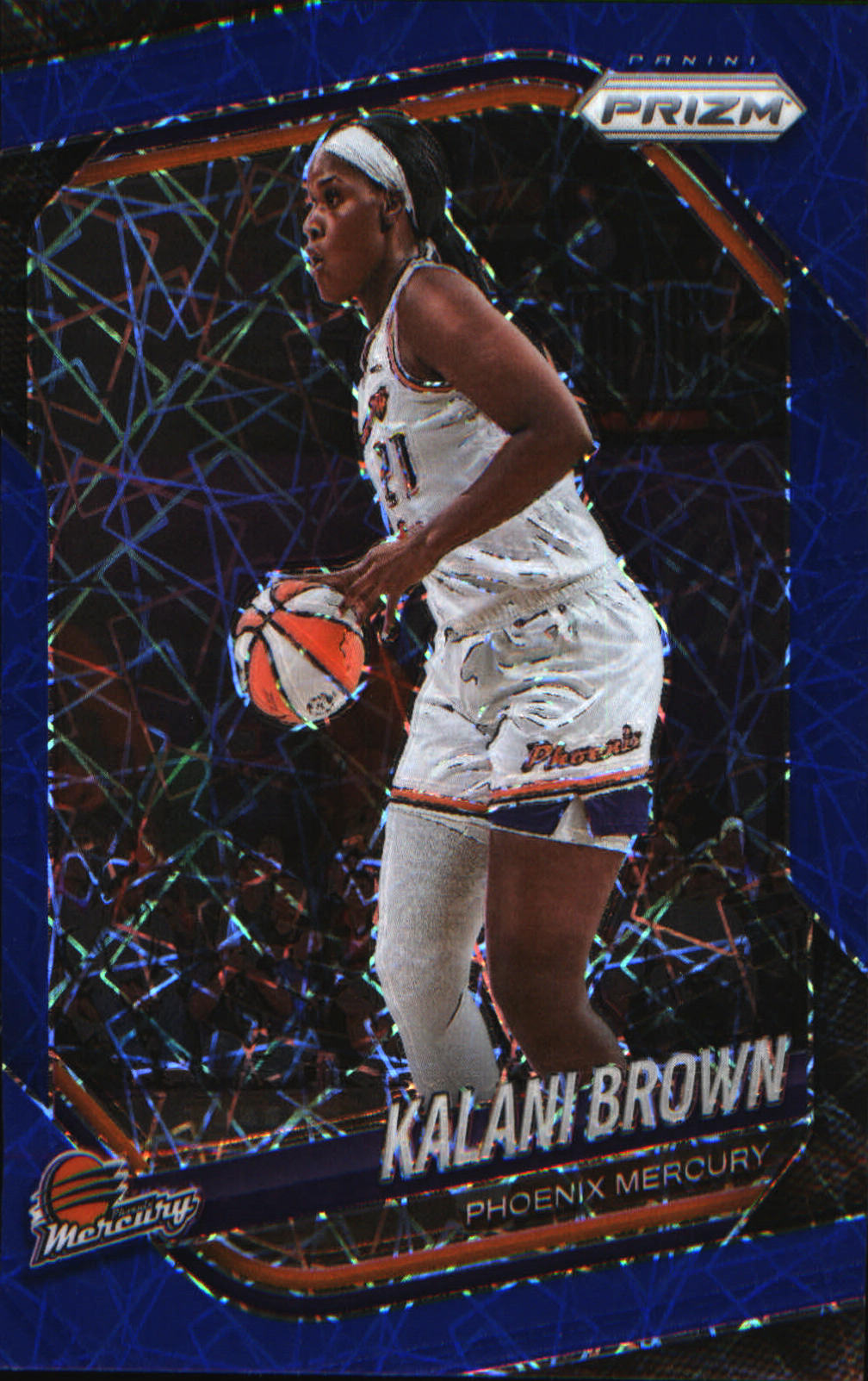 2025 Panini Prizm WNBA Blue Velocity Prizms #55 Kalani Brown
