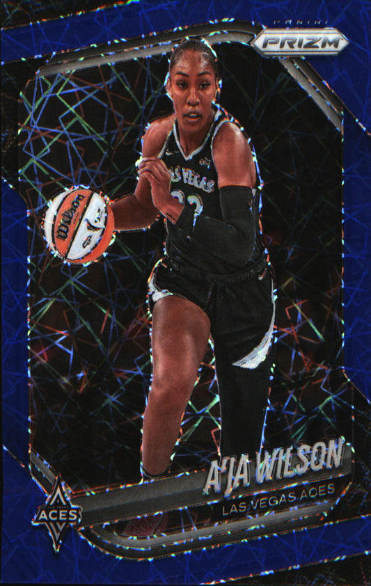 2025 Panini Prizm WNBA Blue Velocity Prizms #76 A’ja Wilson
