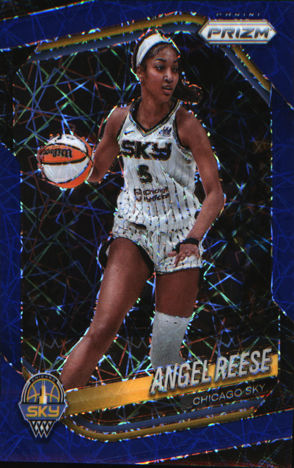 2025 Panini Prizm WNBA Blue Velocity Prizms #92 Angel Reese