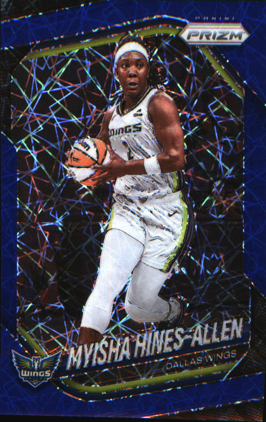 2025 Panini Prizm WNBA Blue Velocity Prizms #96 Myisha Hines-Allen