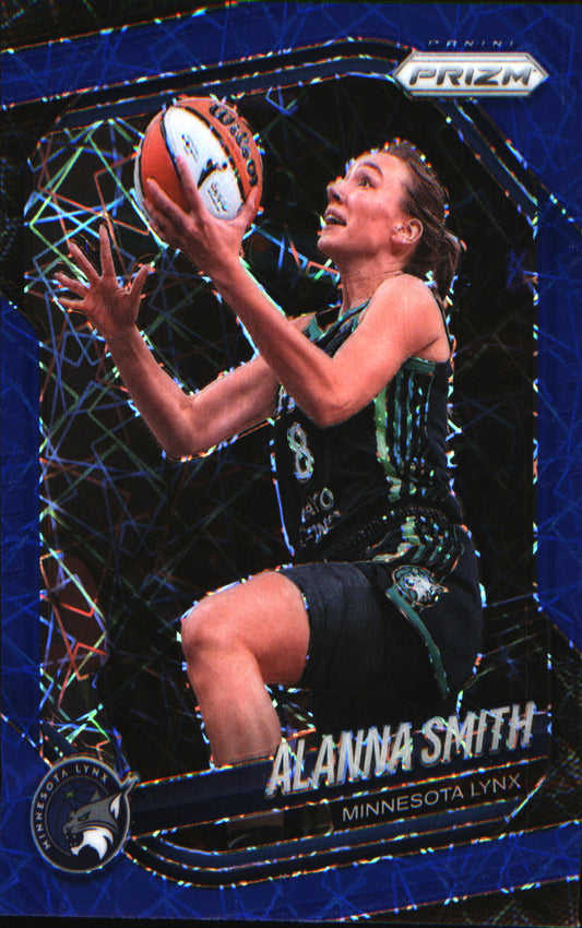 2025 Panini Prizm WNBA Blue Velocity Prizms #101 Alanna Smith