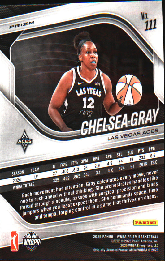 2025 Panini Prizm WNBA Blue Velocity Prizms #111 Chelsea Gray