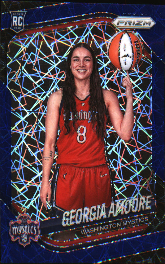 2025 Panini Prizm WNBA Blue Velocity Prizms #140 Georgia Amoore