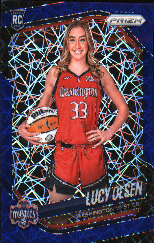 2025 Panini Prizm WNBA Blue Velocity Prizms #145 Lucy Olsen