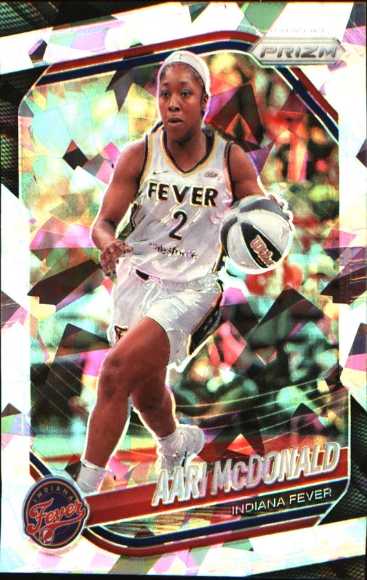2025 Panini Prizm WNBA Ice Prizm #10 Aari McDonald