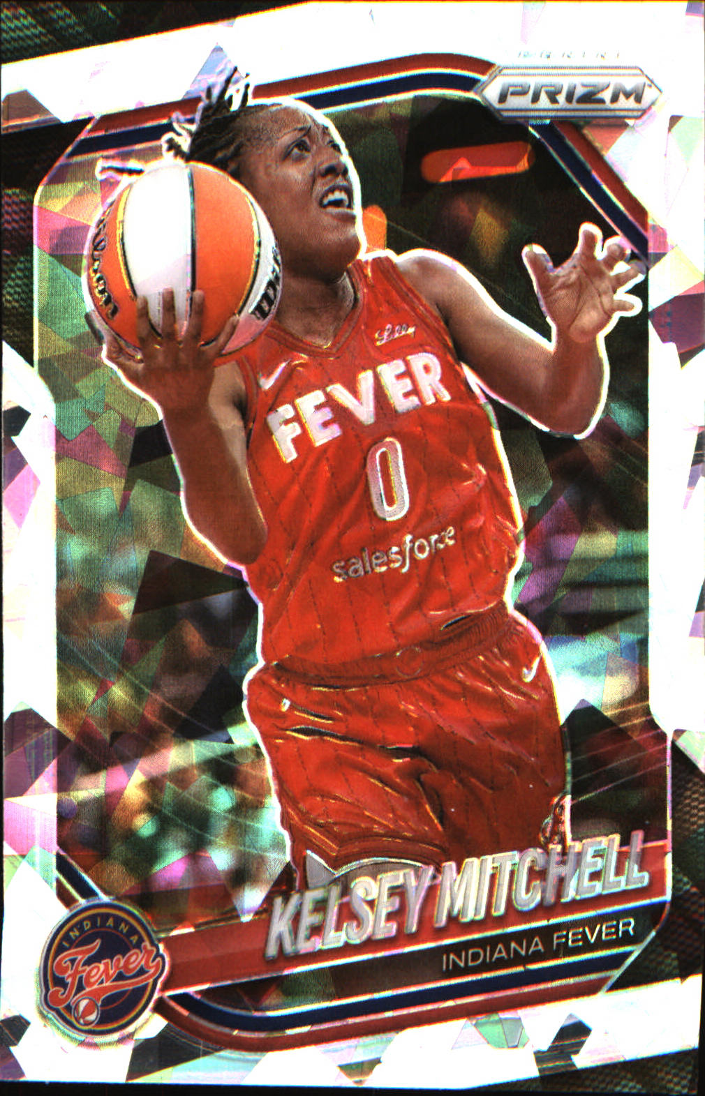 2025 Panini Prizm WNBA Ice Prizm #35 Kelsey Mitchell