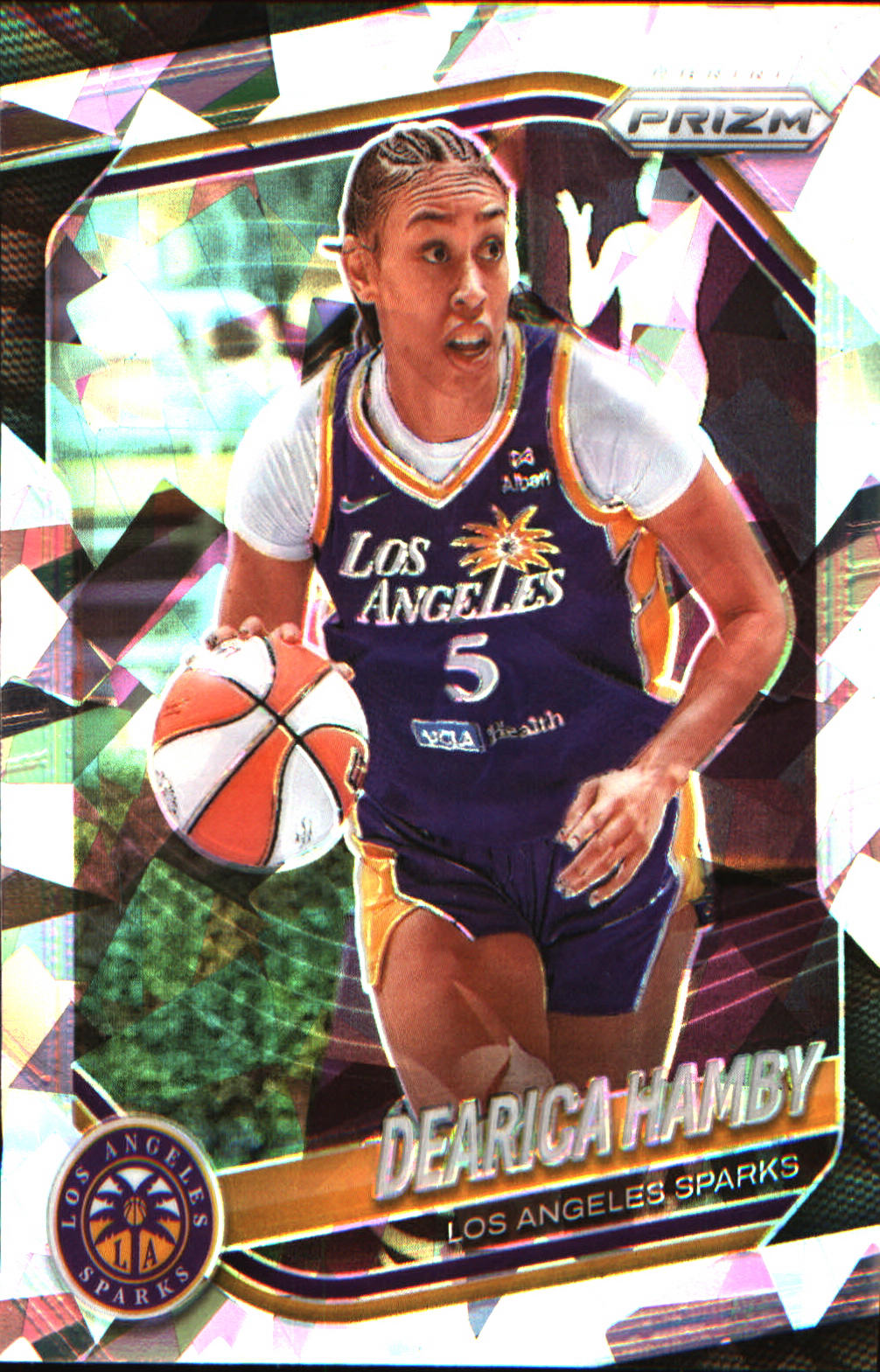 2025 Panini Prizm WNBA Ice Prizm #39 Dearica Hamby