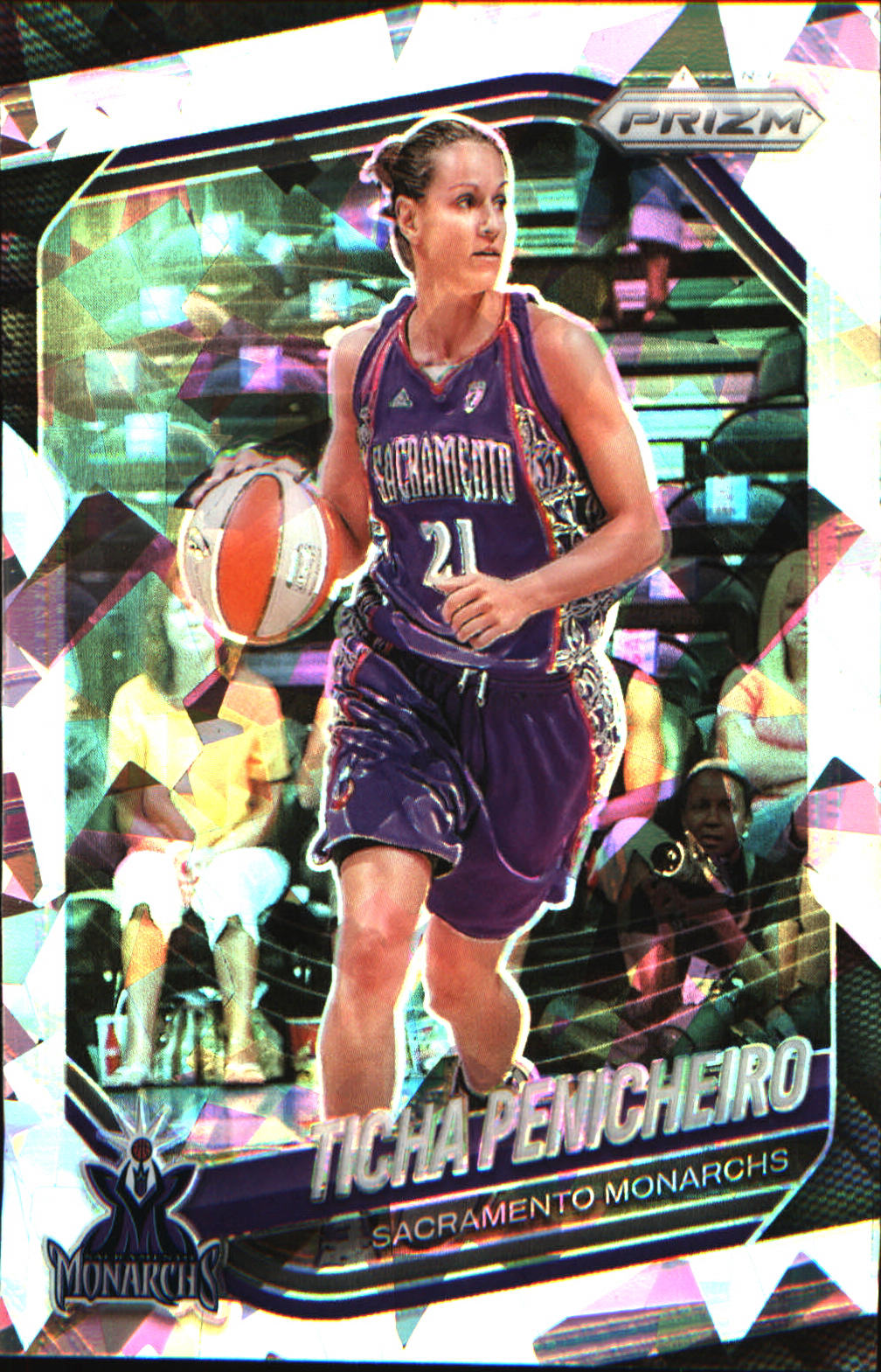 2025 Panini Prizm WNBA Ice Prizm #65 Ticha Penicheiro