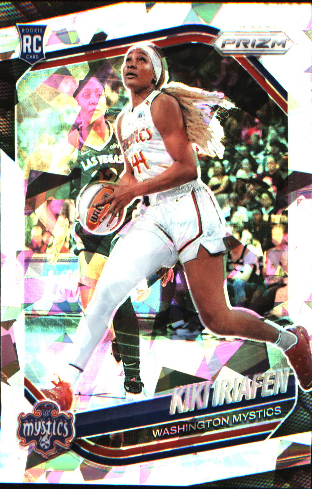 2025 Panini Prizm WNBA Ice Prizm #72 Kiki Iriafen