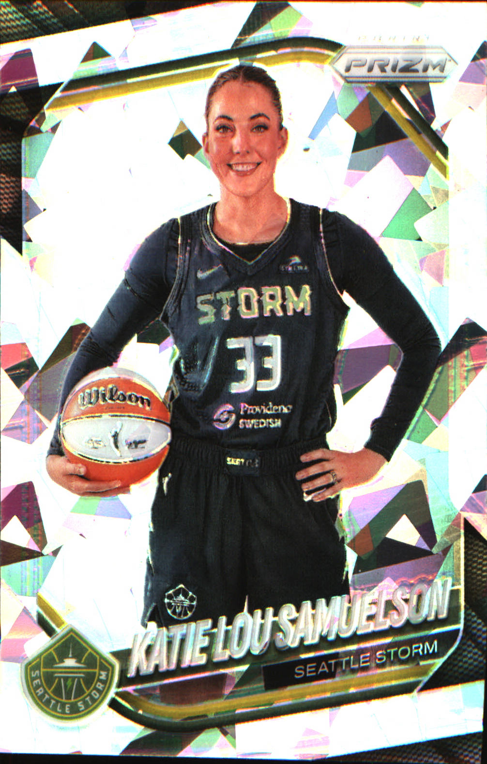 2025 Panini Prizm WNBA Ice Prizm #82 Katie Lou Samuelson