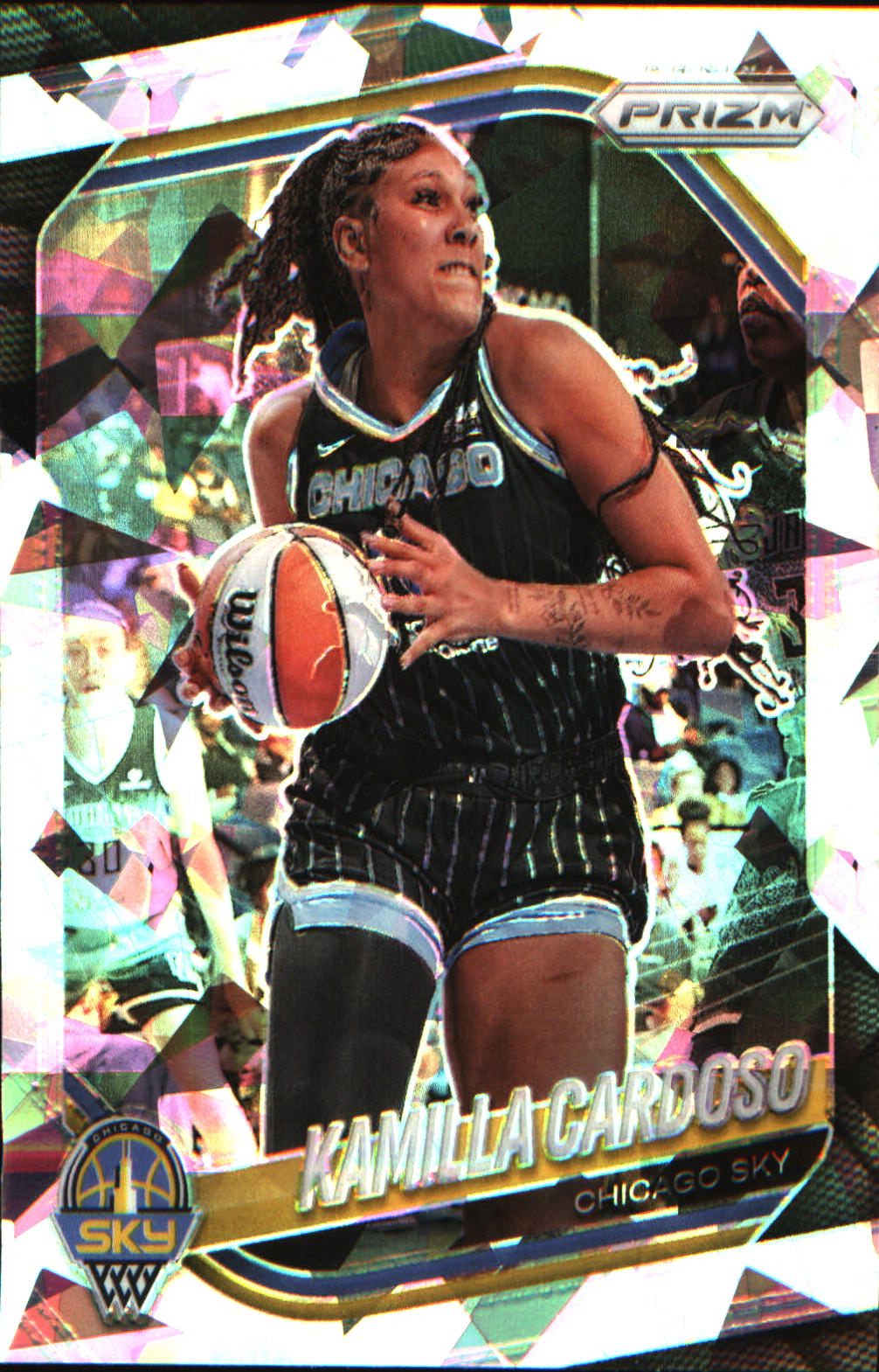 2025 Panini Prizm WNBA Ice Prizm #89 Kamilla Cardoso