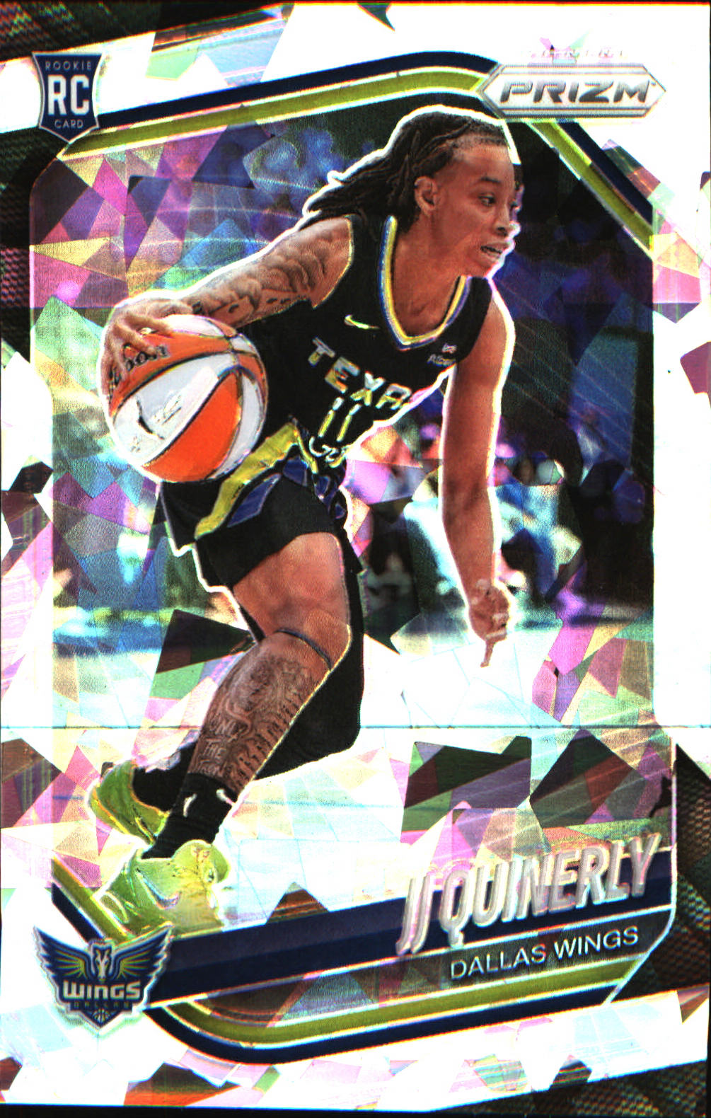 2025 Panini Prizm WNBA Ice Prizm #95 JJ Quinerly