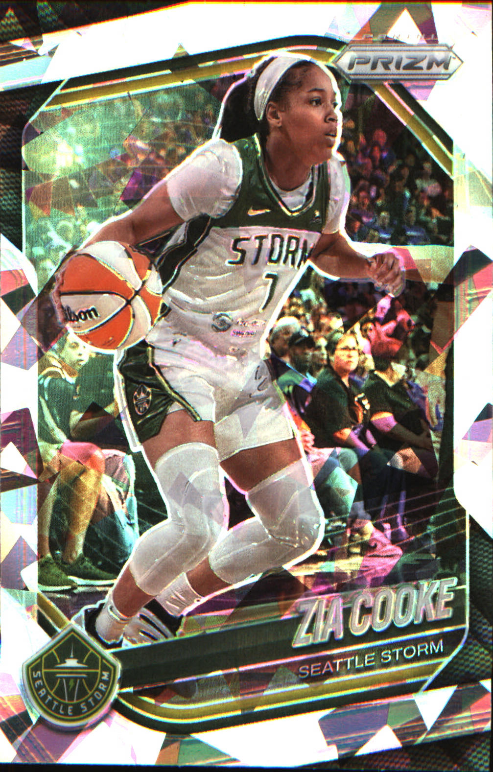 2025 Panini Prizm WNBA Ice Prizm #110 Zia Cooke