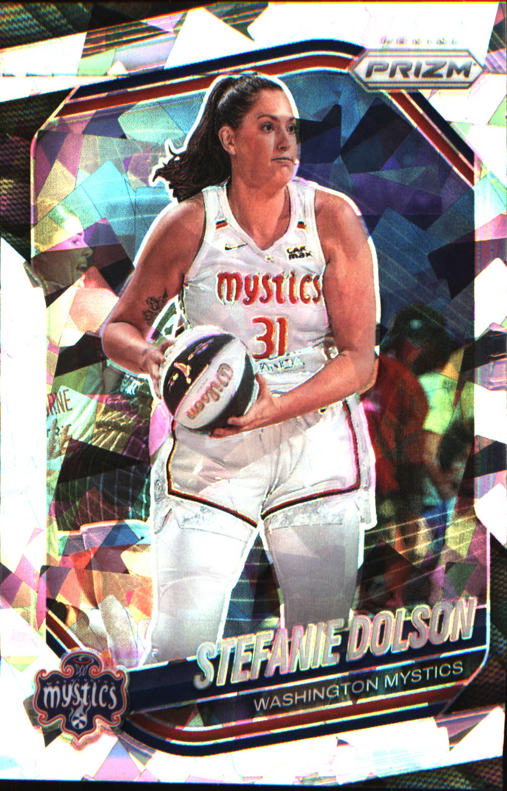 2025 Panini Prizm WNBA Ice Prizm #112 Stefanie Dolson