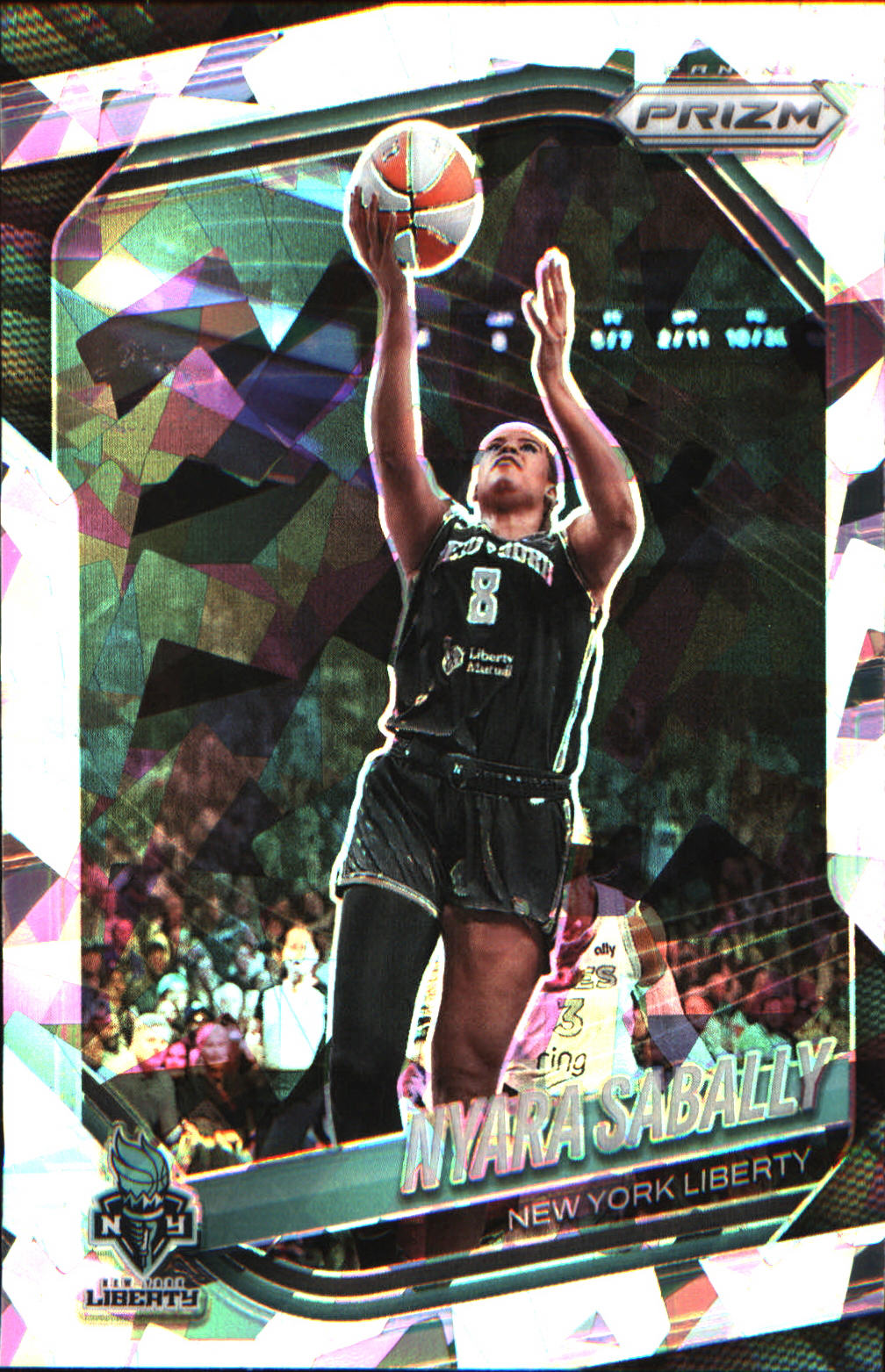 2025 Panini Prizm WNBA Ice Prizm #117 Nyara Sabally