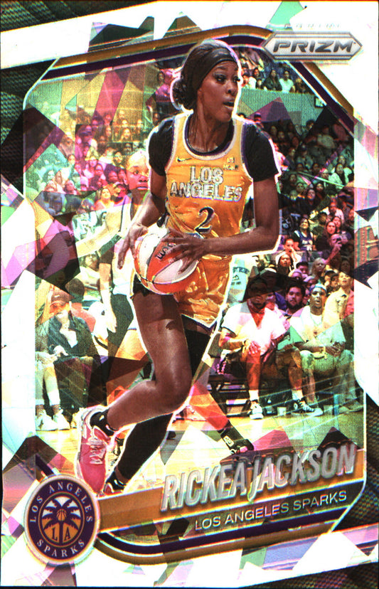 2025 Panini Prizm WNBA Ice Prizm #118 Rickea Jackson