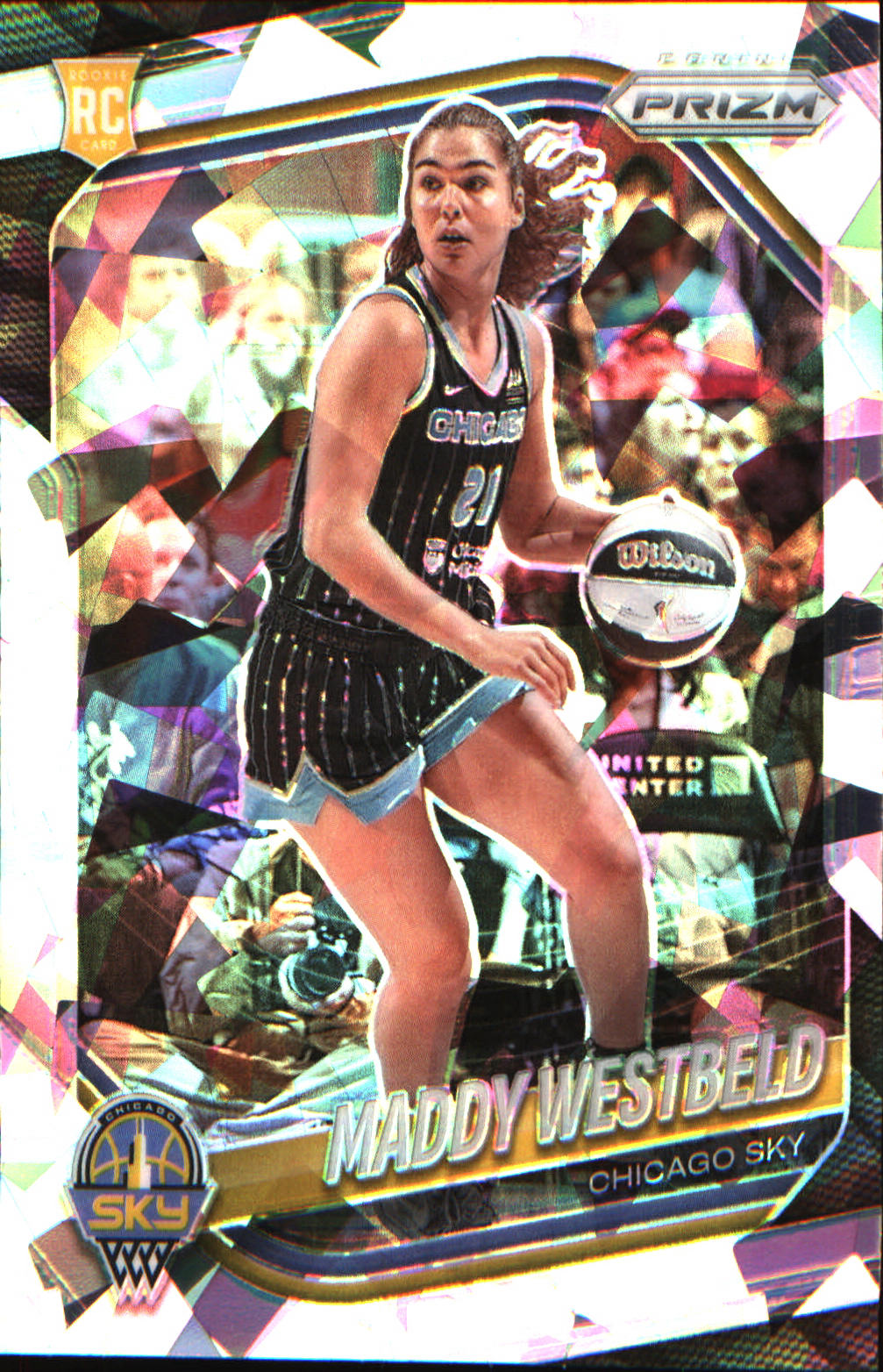 2025 Panini Prizm WNBA Ice Prizm #138 Maddy Westbeld