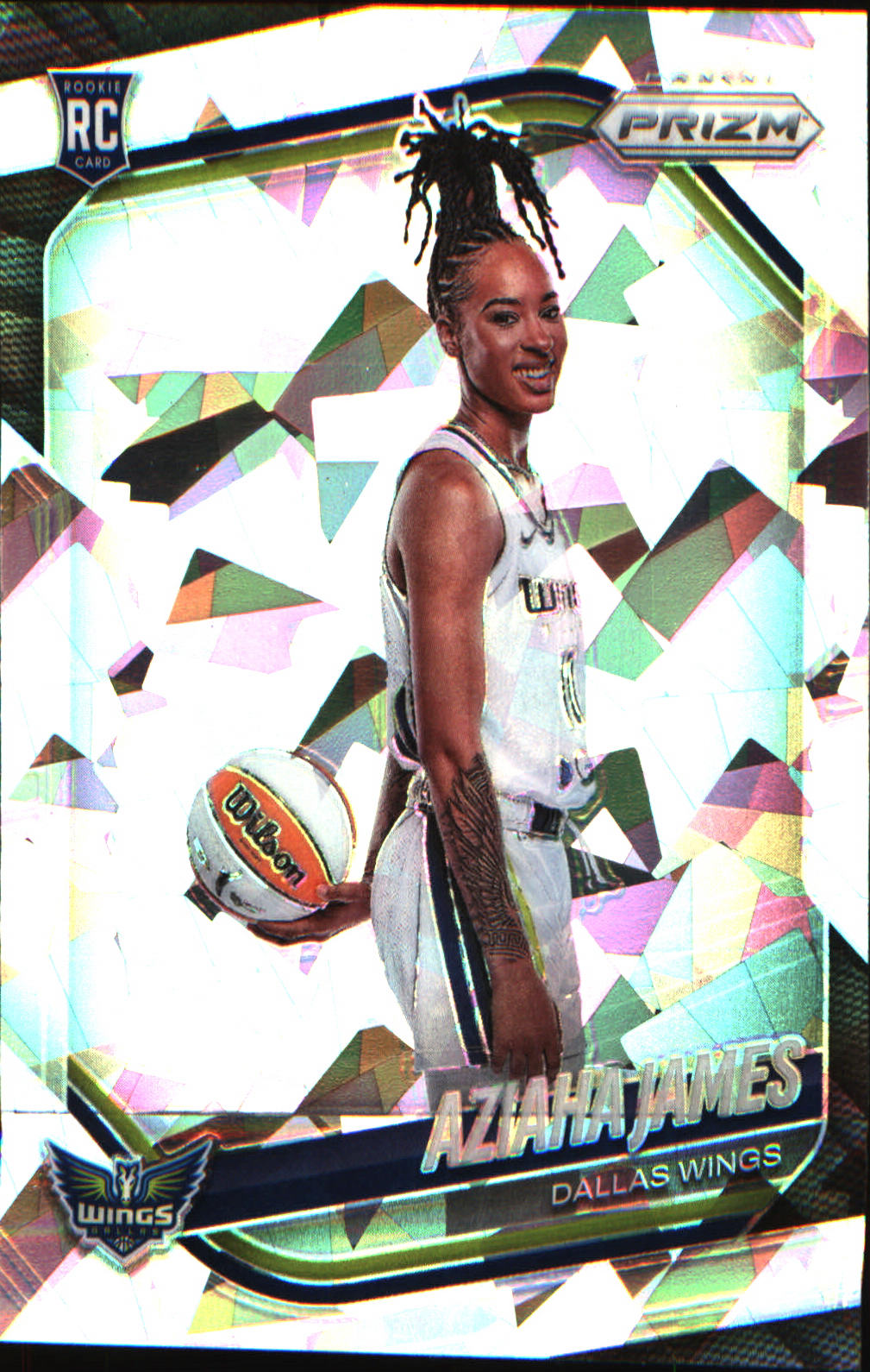2025 Panini Prizm WNBA Ice Prizms #141 Aziaha James
