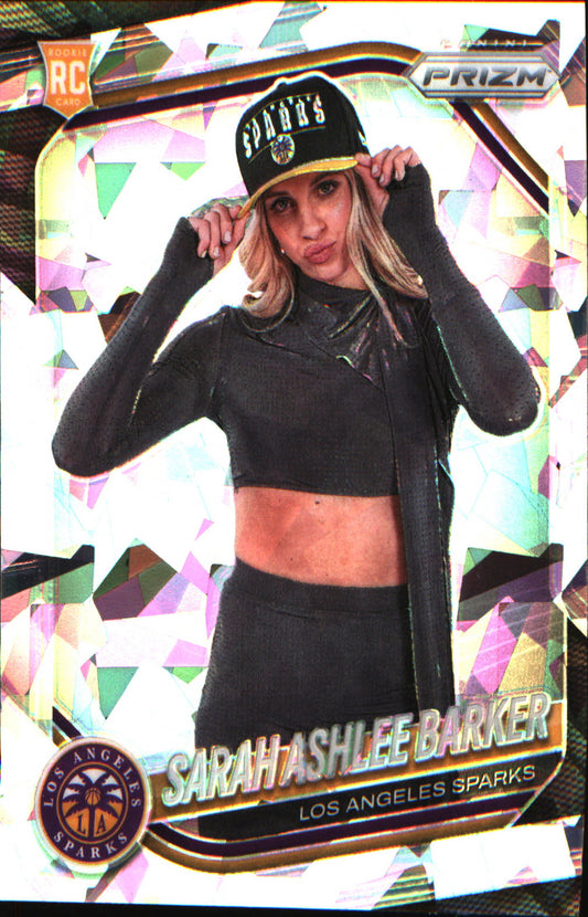 2025 Panini Prizm WNBA Ice Prizm #142 Sarah Ashlee Barker Rookie Rookie