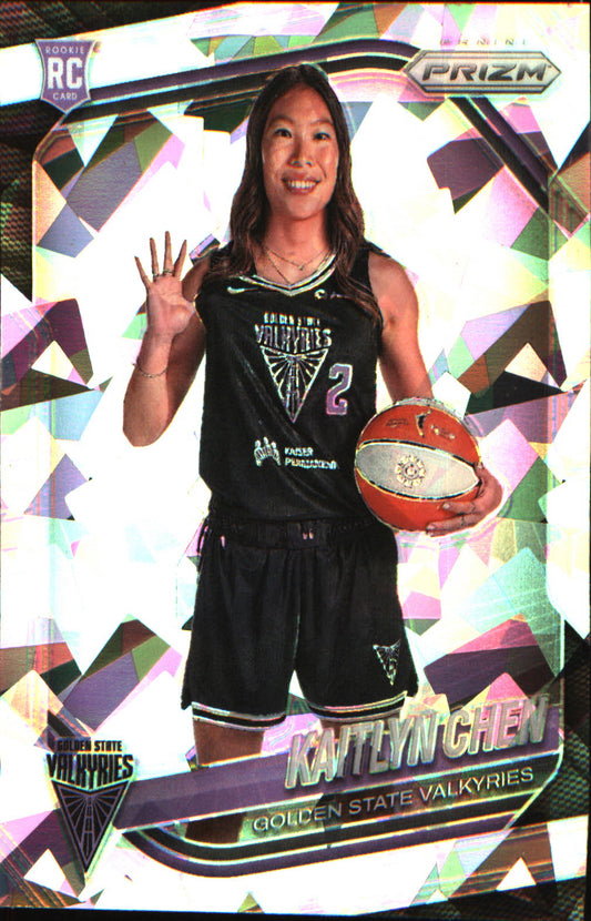 2025 Panini Prizm WNBA Ice Prizm #143 Kaitlyn Chen