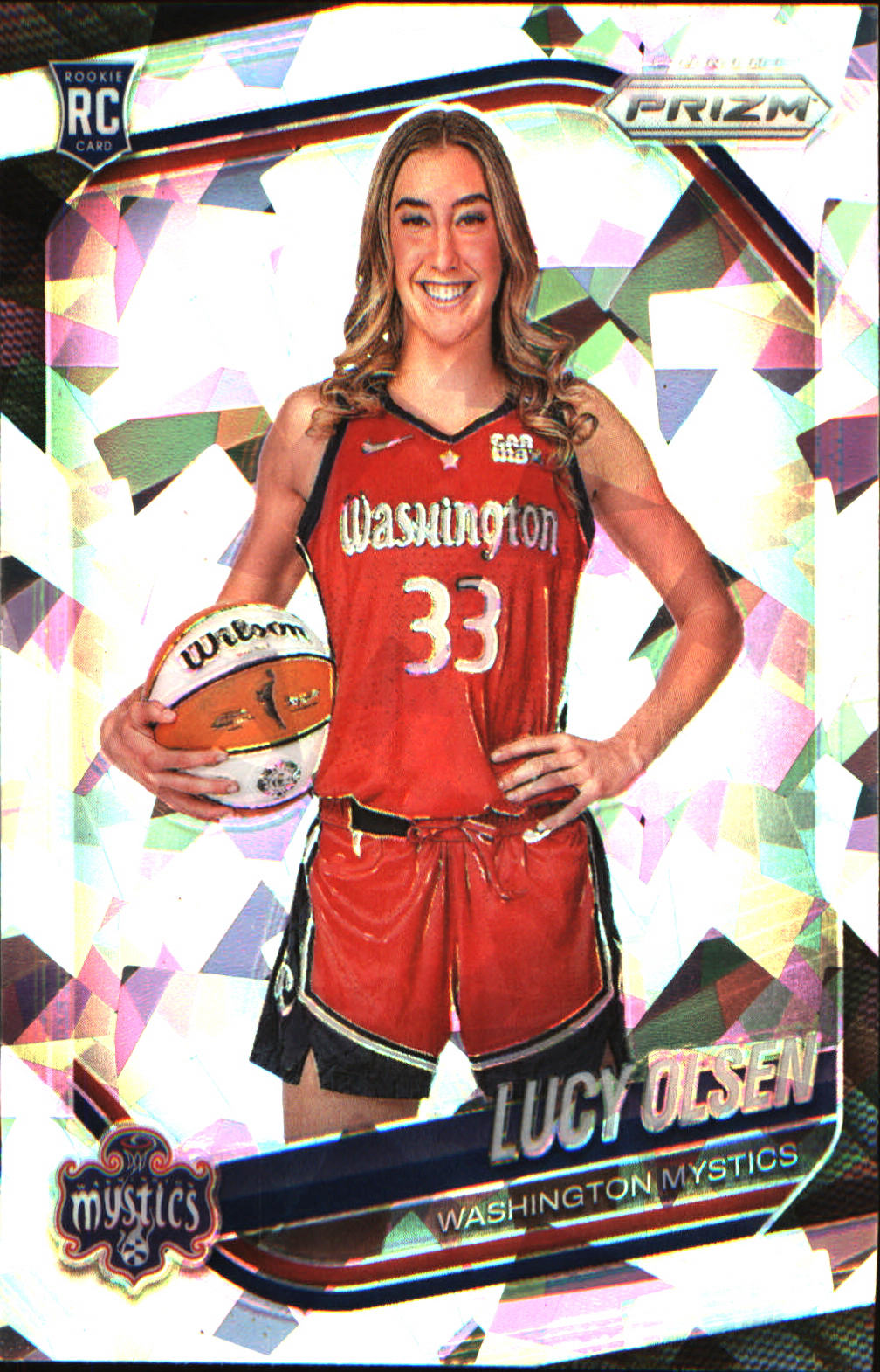 2025 Panini Prizm WNBA Ice Prizm #145 Lucy Olsen